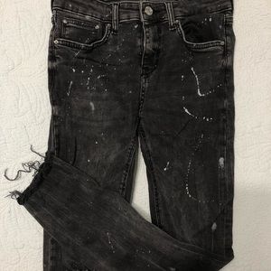 Paint splatter jeans